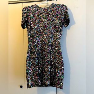 Multi-colored sequin mini - Dress the Population